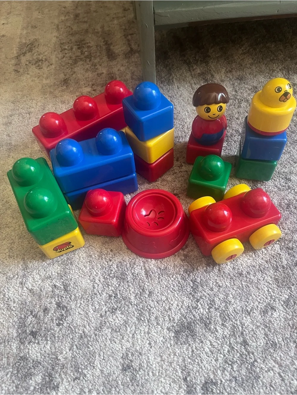 Vintage duplo Classic Stacking Building Blocks Set - Multicolor Kids Toy